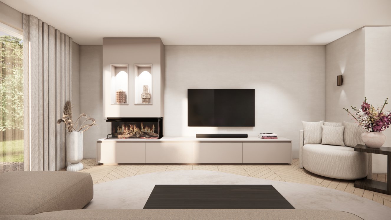 Tv-Meubel	Mason Kalfire	E-ONE	100S 4-kleppen Chimney Majestic