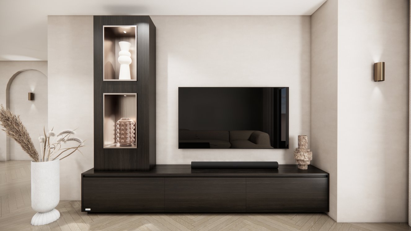 Tv-Meubel	Mason 3-kleppen Chimney Grand