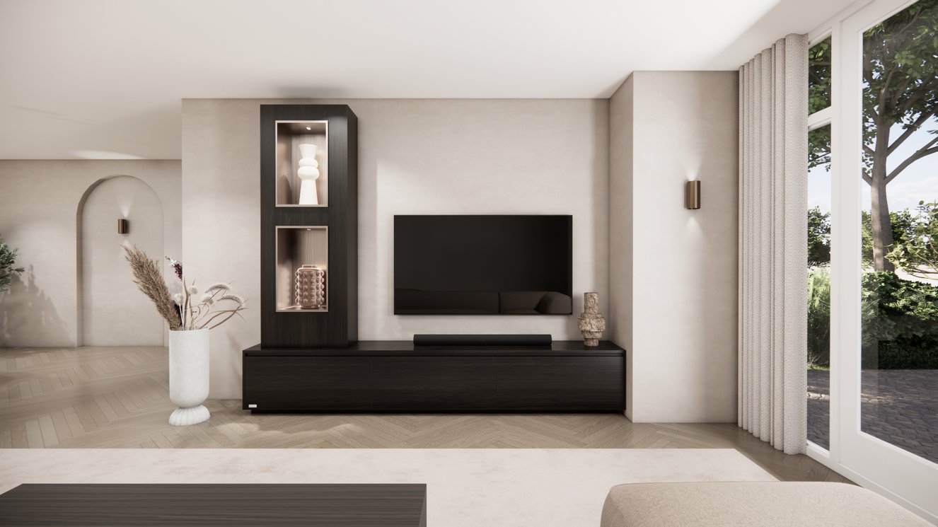 Tv-Meubel	Mason 3-kleppen Chimney Grand