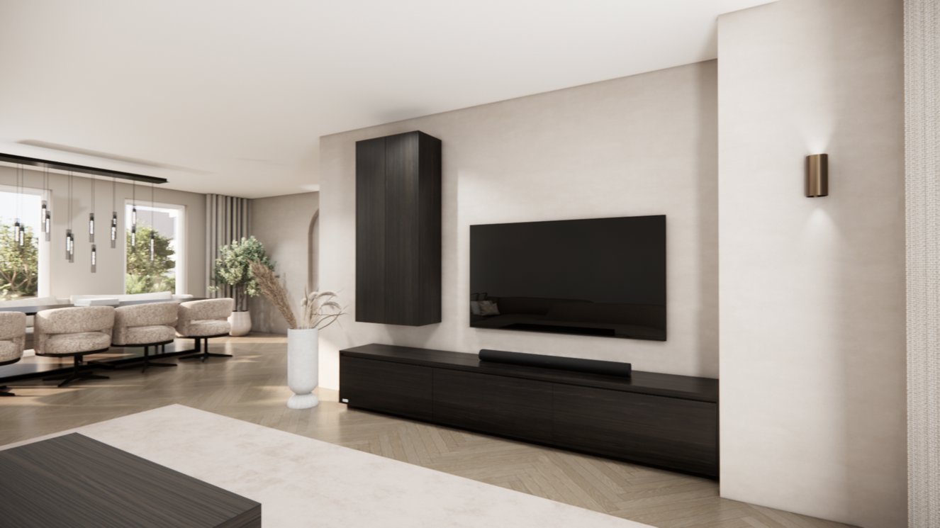 Tv-Meubel	Mason 3-kleppen Chimney Royal Zwevend