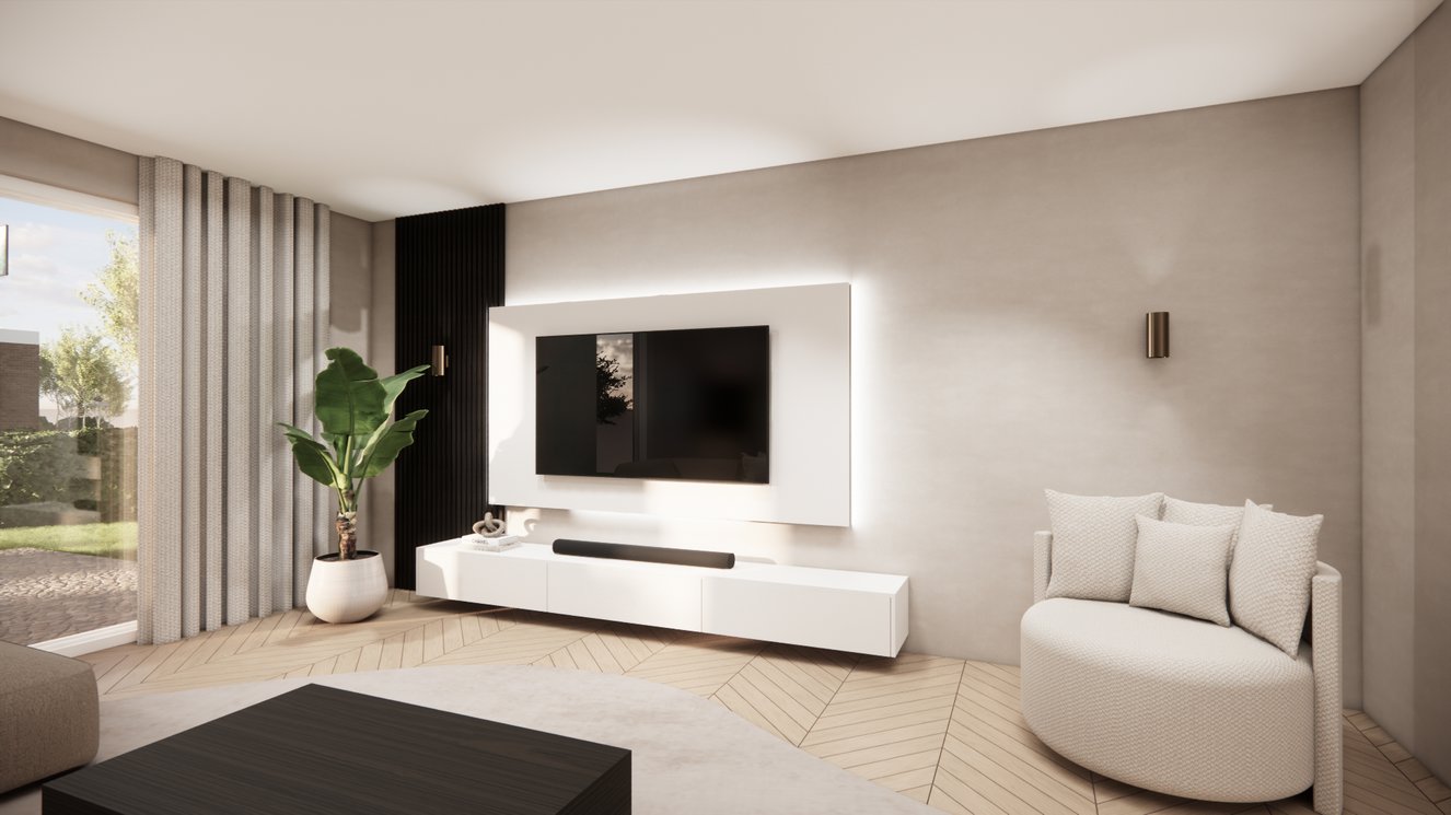 MDF	Wandpaneel TV-paneel