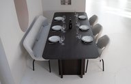 Genova Eettafel Rechthoekig Afgeronde Hoek Eiken