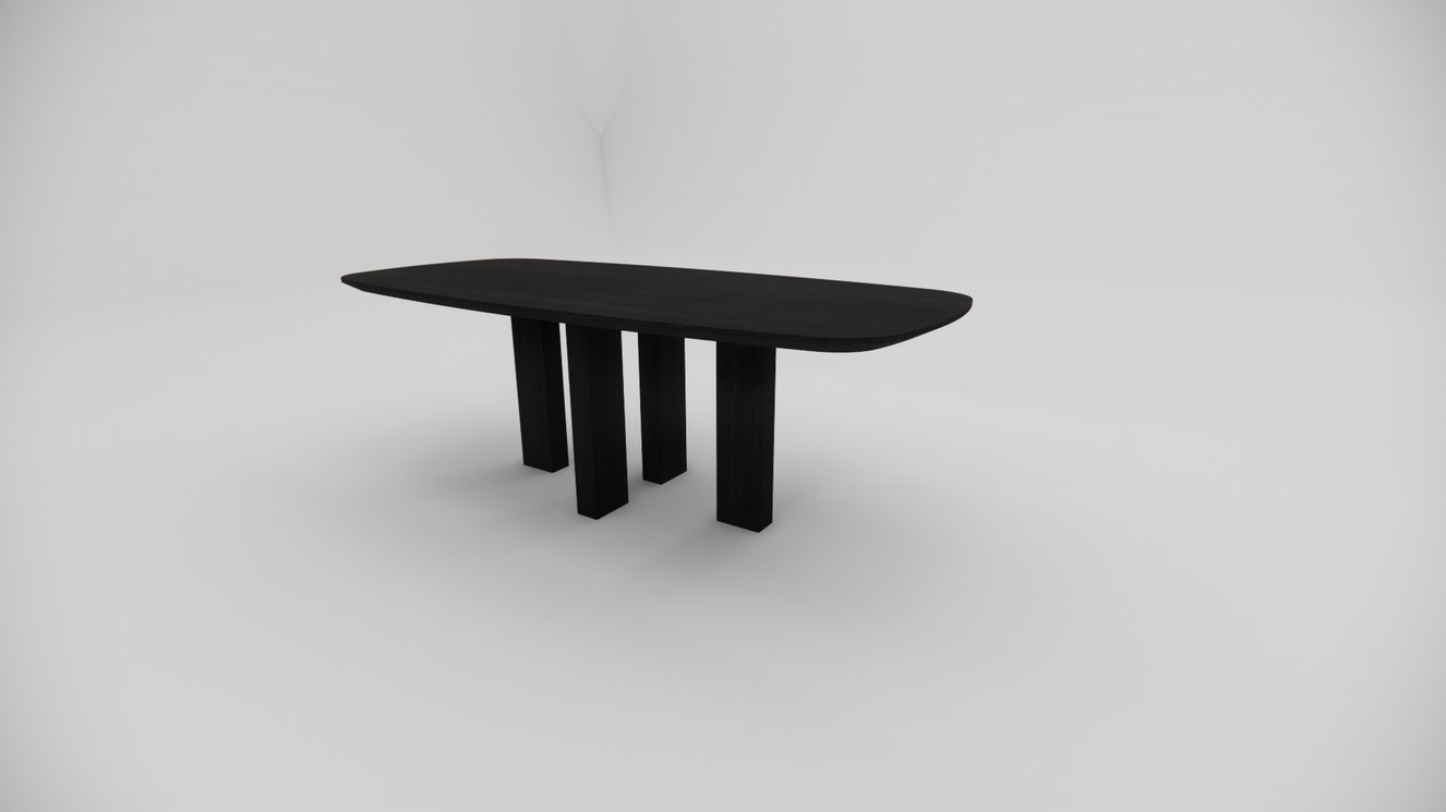 Palermo Massive 4-Square Eettafel Deens	Ovaal Eiken