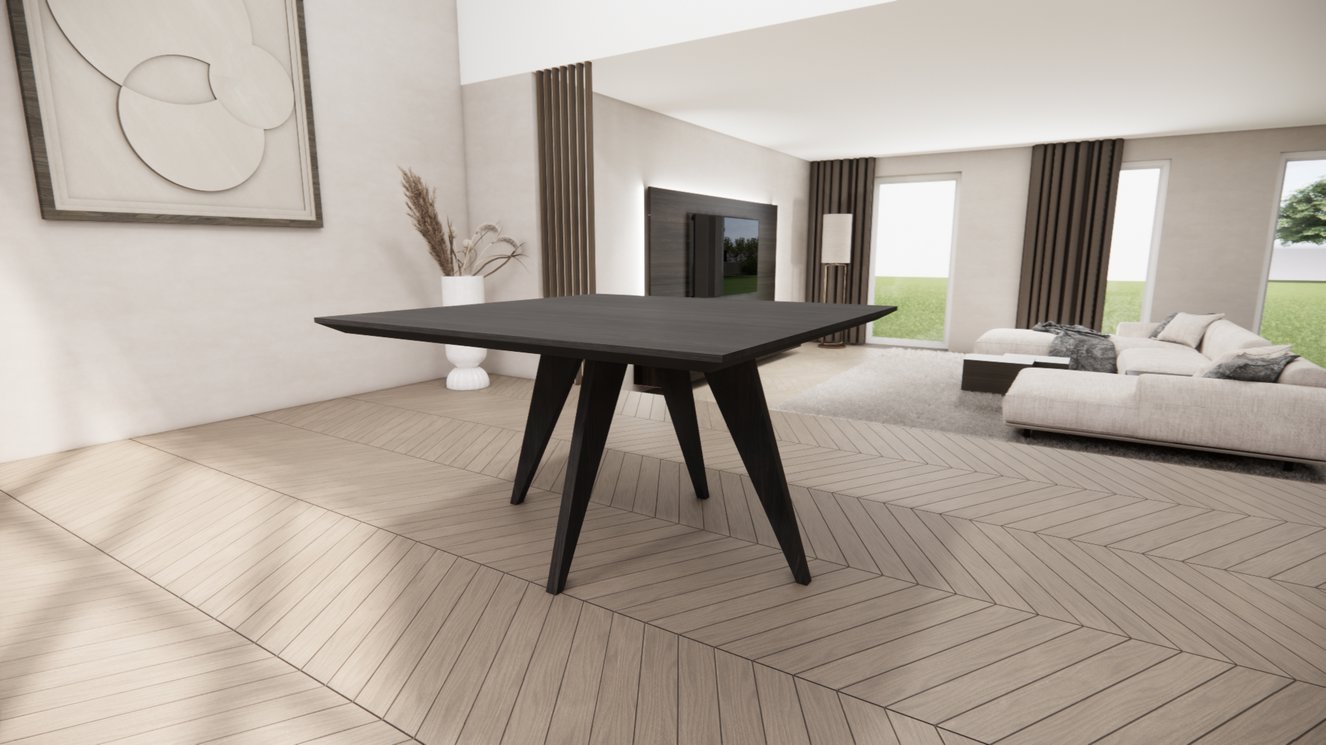 Matera 4-Taper Eettafel Vierkant Eiken