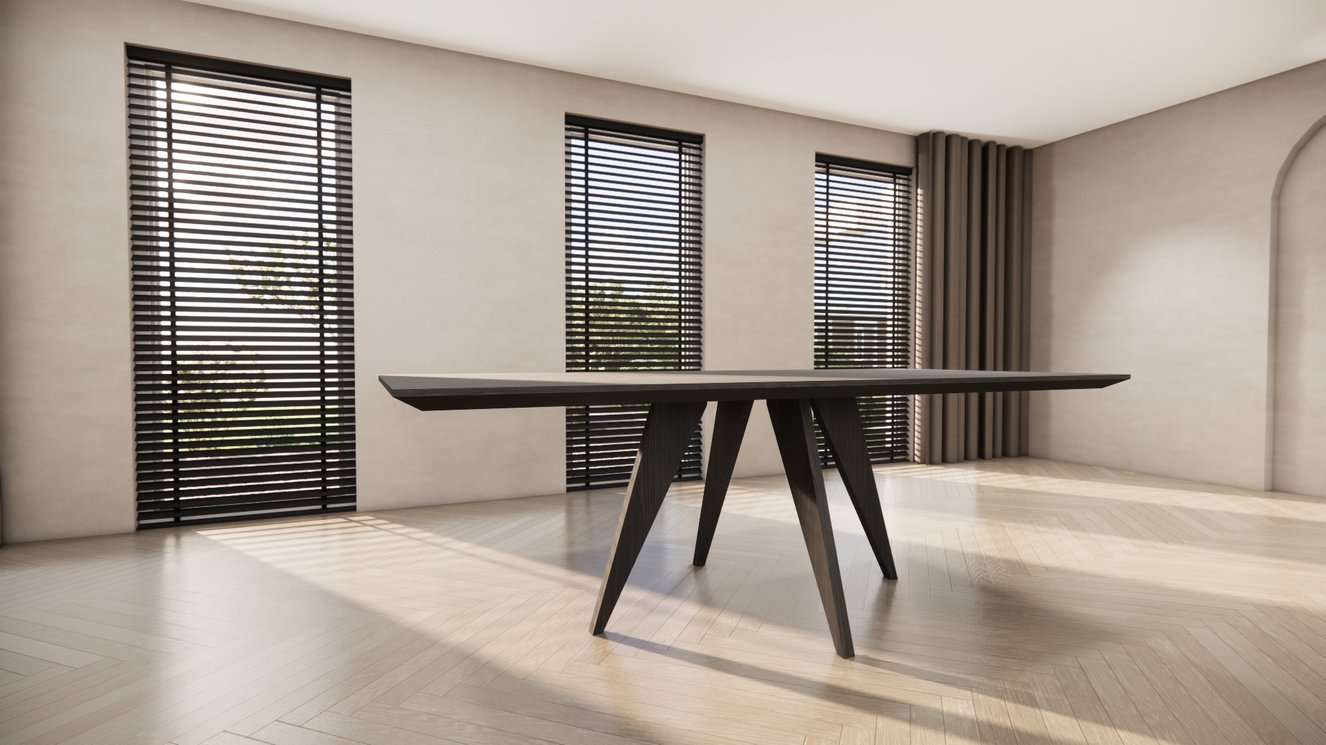 Matera 4-Taper Eettafel Rechthoek Eiken