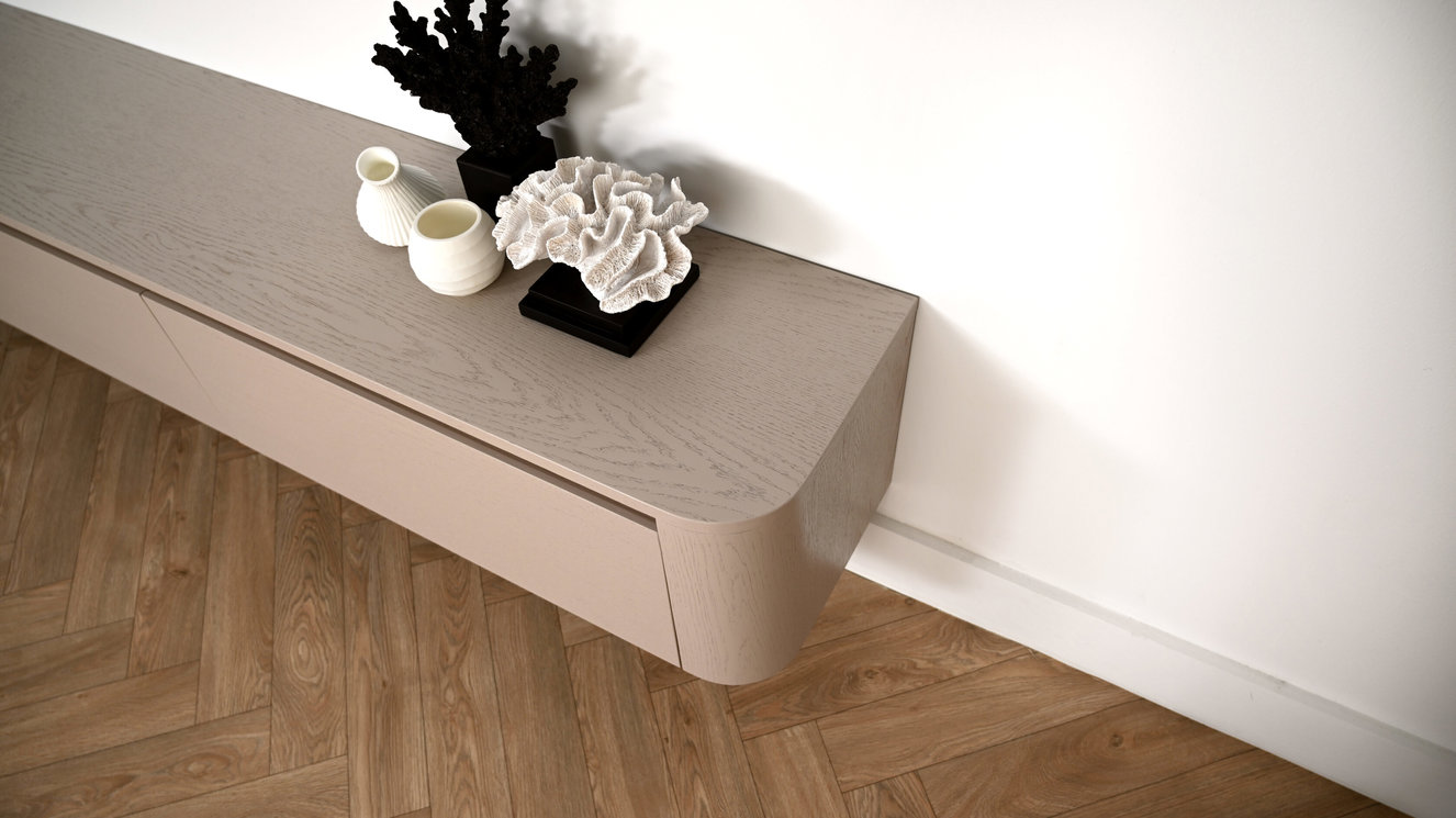 Tv-Meubel	Runa 3-kleppen Eiken