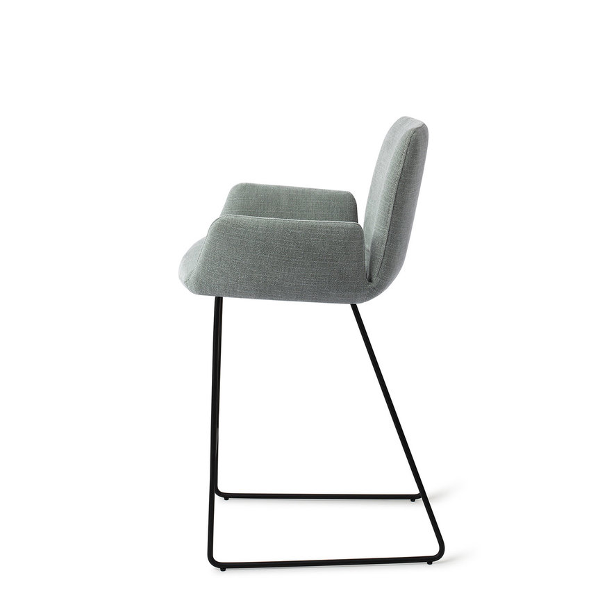 Misaki Blue Breezy Barkruk (L) Counter Slide Black