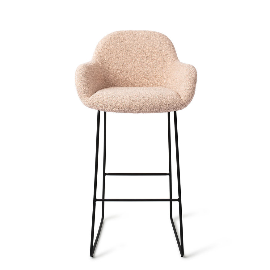 Kushi Flax Relax Barkruk (H) Bar Slide Black