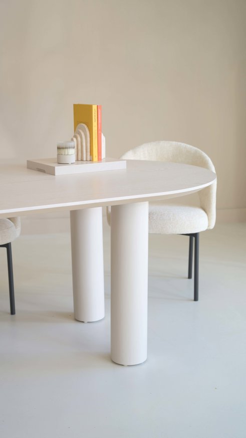 Palermo Massive 4-Round Eettafel Pil Eiken