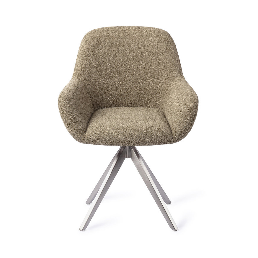 Kushi Moss Meadow Eetkamerstoel Turn Steel