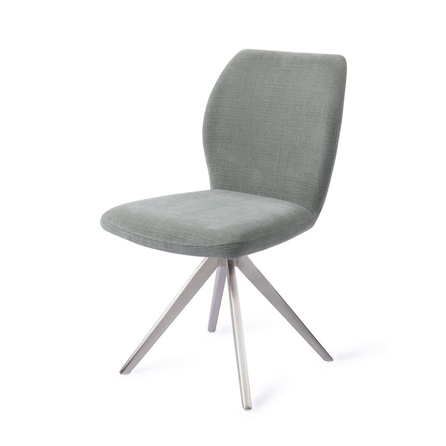 Ikata Breezy Blue Eetkamerstoel Turn Steel