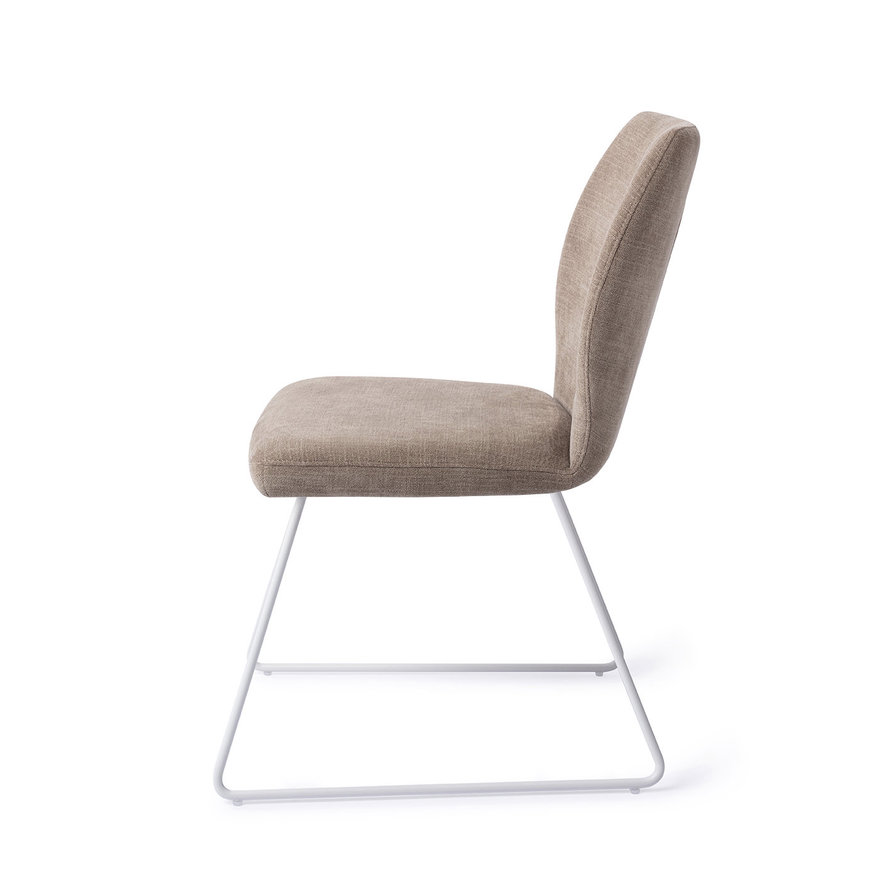 Ikata Mocha Mist Eetkamerstoel Slide White