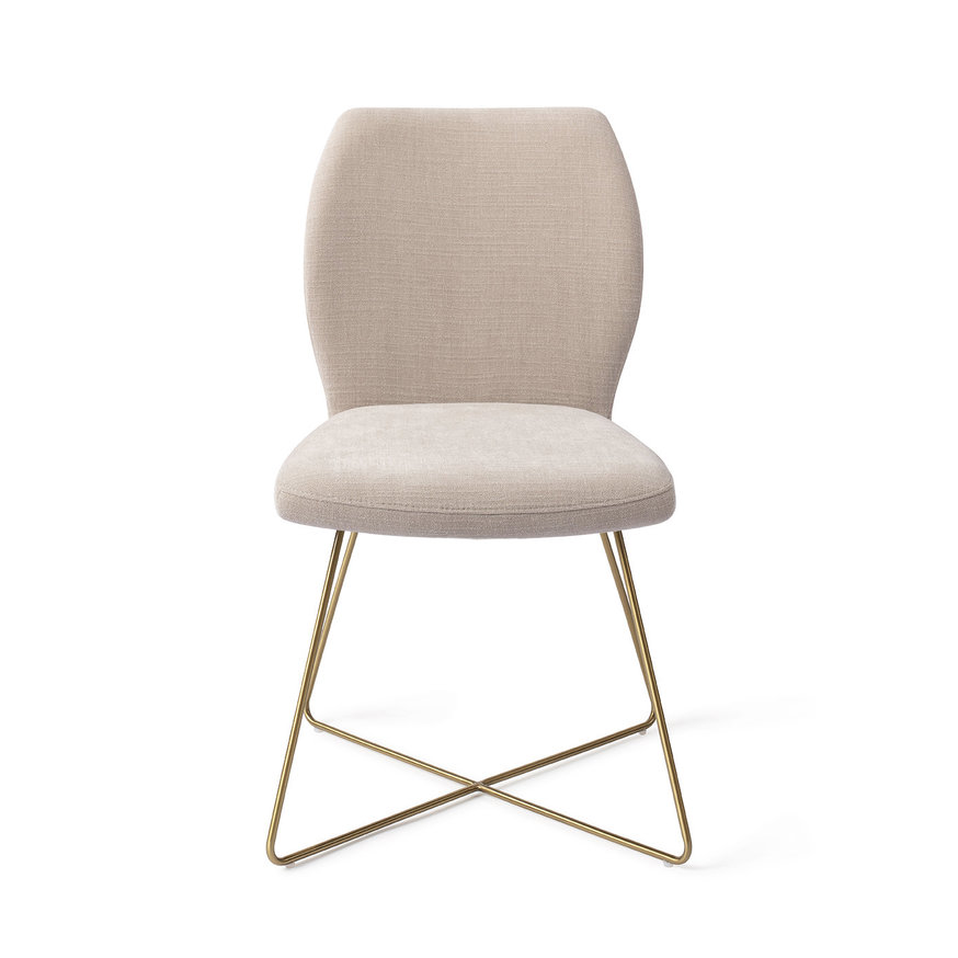 Ikata Sand Strand Eetkamerstoel Cross Gold