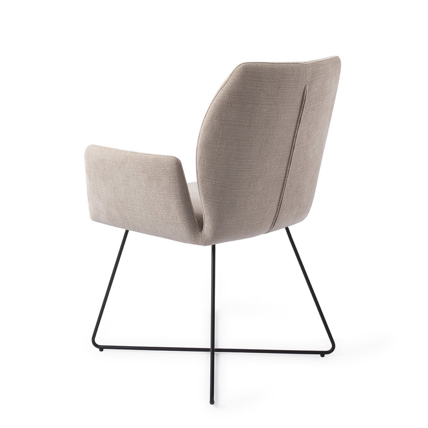 Misaki Sand Strand Eetkamerstoel Cross Black