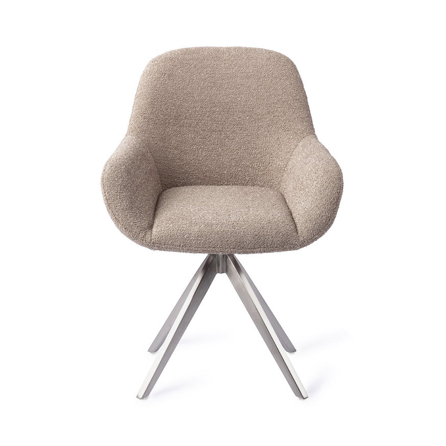 Kushi Stone Haze Eetkamerstoel Turn Steel