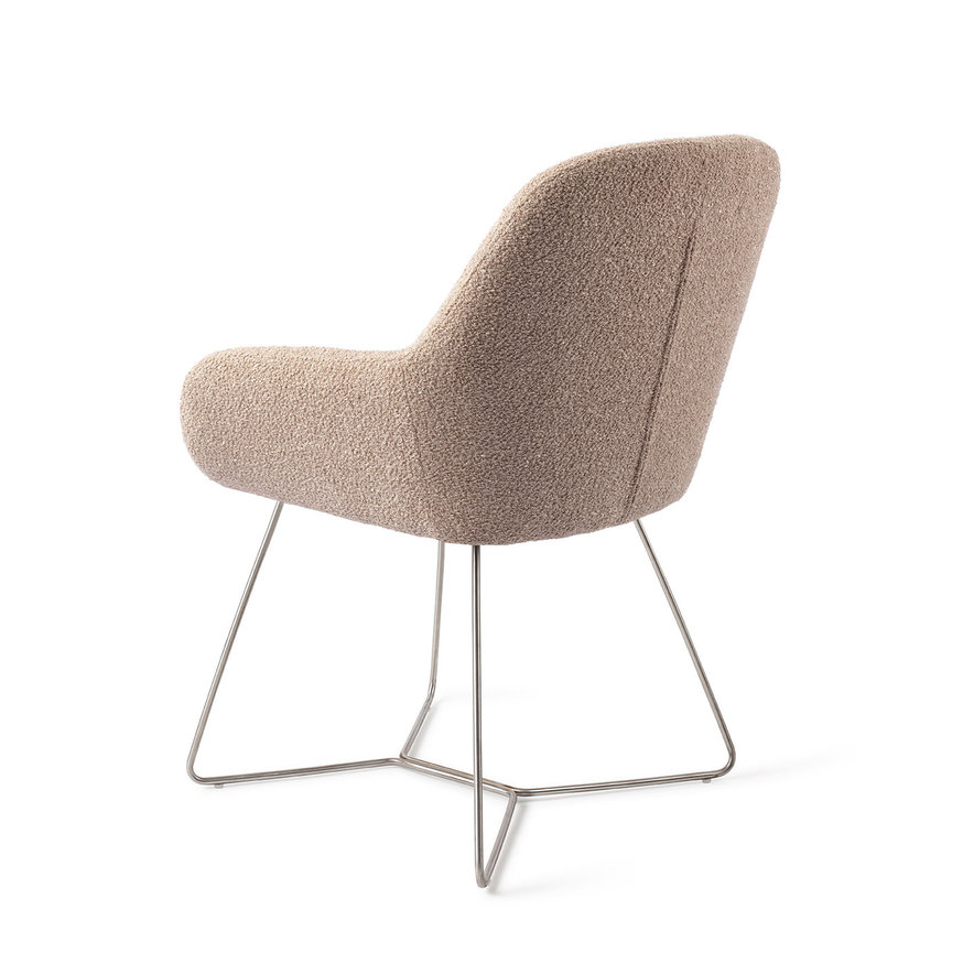 Kushi Flax Relax Eetkamerstoel Beehive Steel