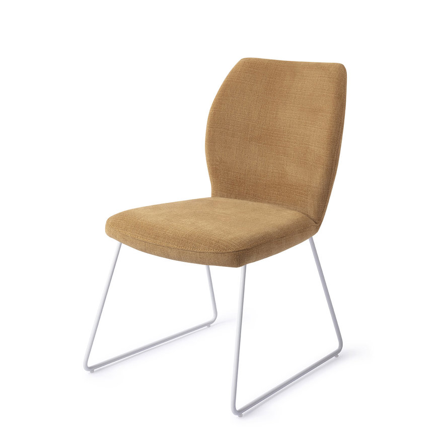 Ikata Honey Harvest Eetkamerstoel Slide White