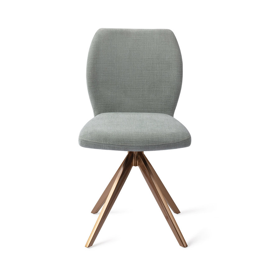 Ikata Breezy Blue Eetkamerstoel Turn Rose