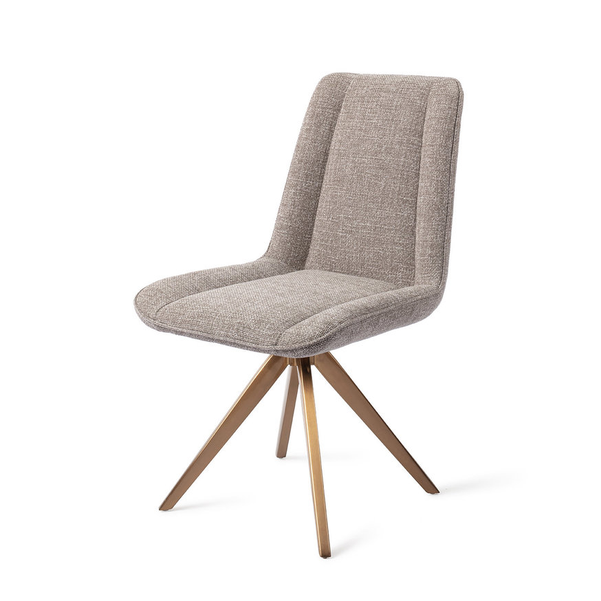 Umedo Grainy Greige Eetkamerstoel Turn Rose