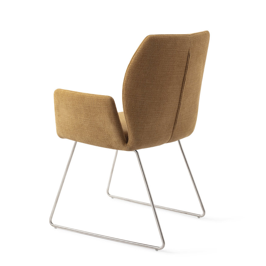 Misaki Honey Harvest Eetkamerstoel Slide Steel