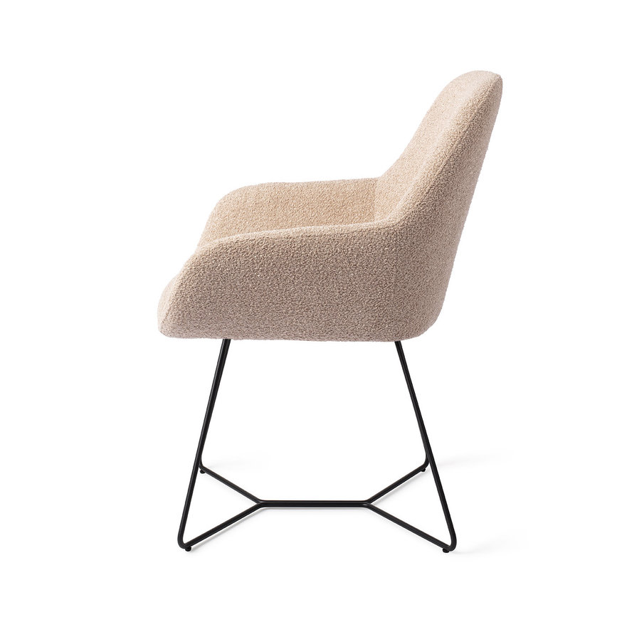 Kushi Flax Relax Eetkamerstoel Beehive Black