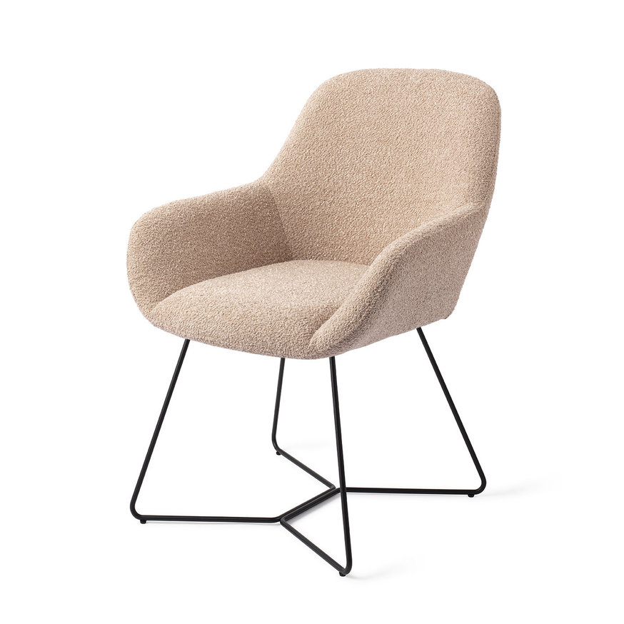 Kushi Flax Relax Eetkamerstoel Beehive Black