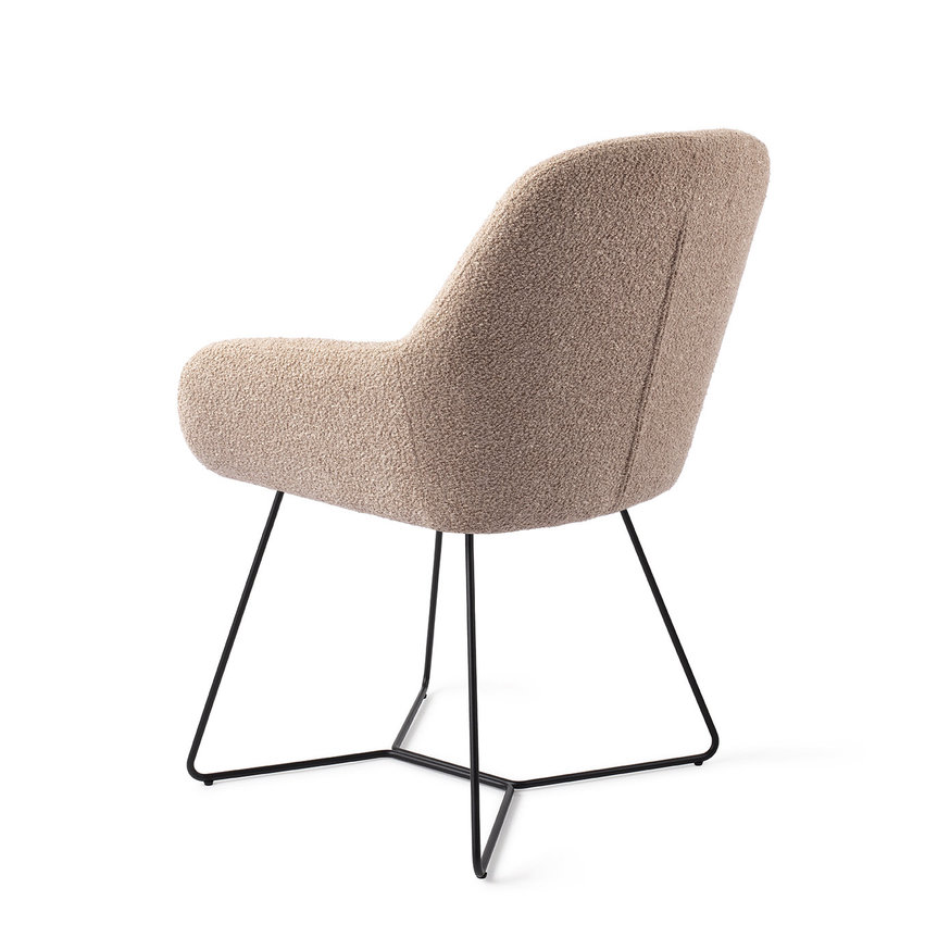 Kushi Flax Relax Eetkamerstoel Beehive Black