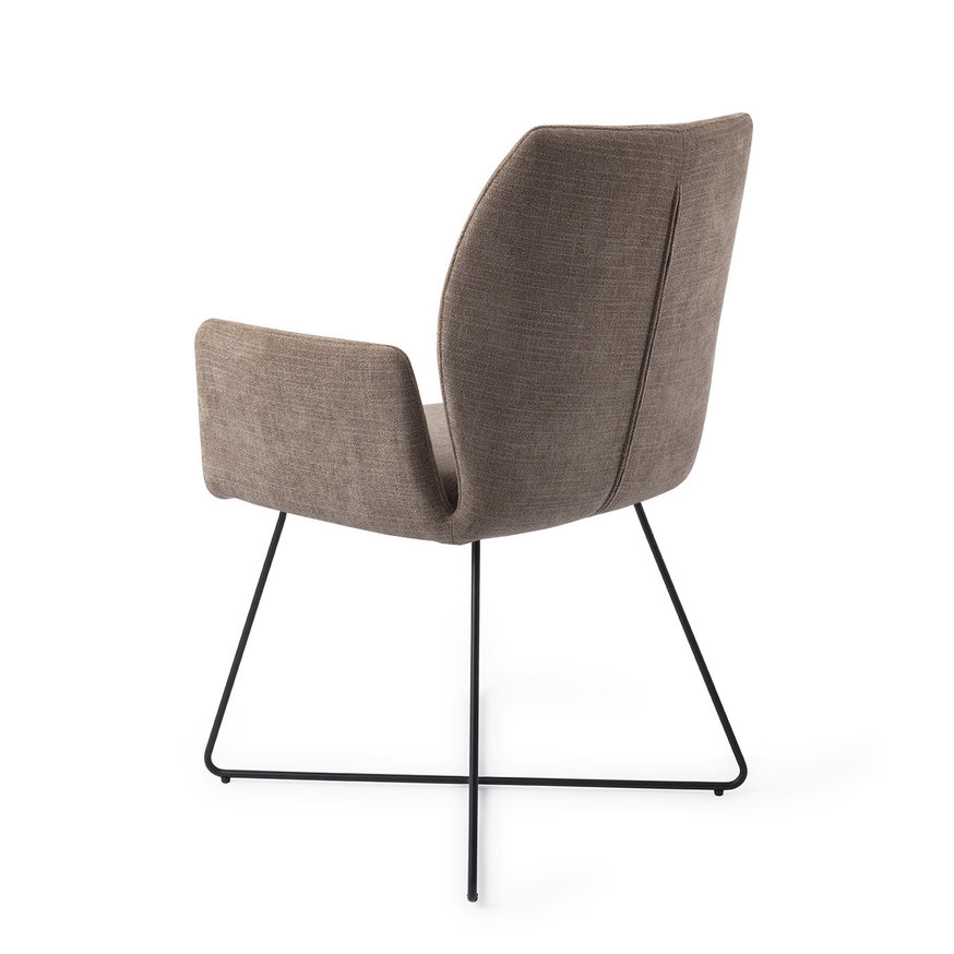 Misaki Mocha Mist Eetkamerstoel Cross Black