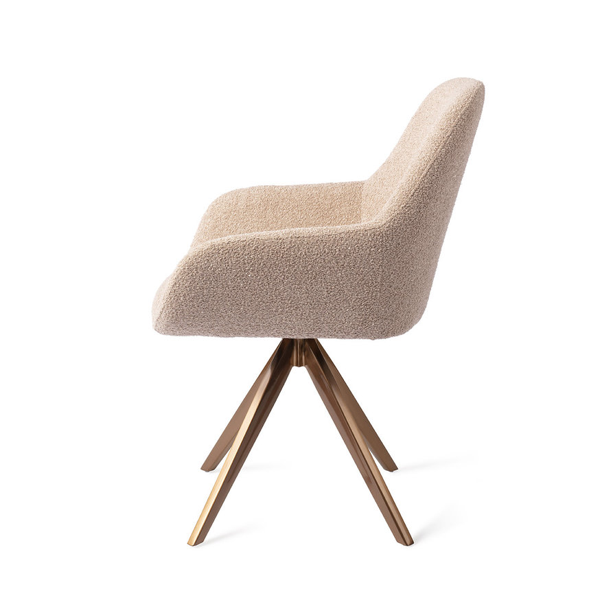 Kushi Flax Relax Eetkamerstoel Turn Rose