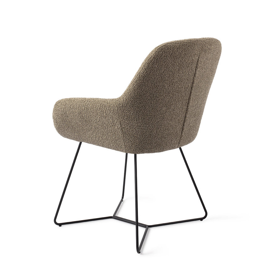 Kushi Moss Meadow Eetkamerstoel Beehive Black