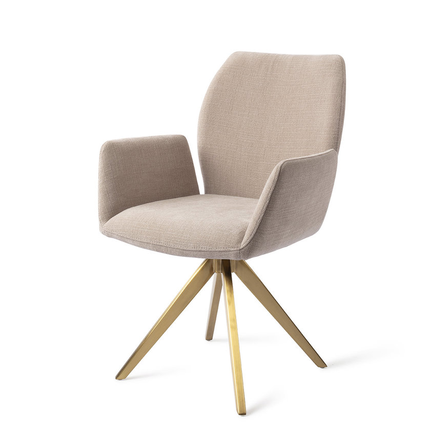 Misaki Sand Strand Eetkamerstoel Turn Gold