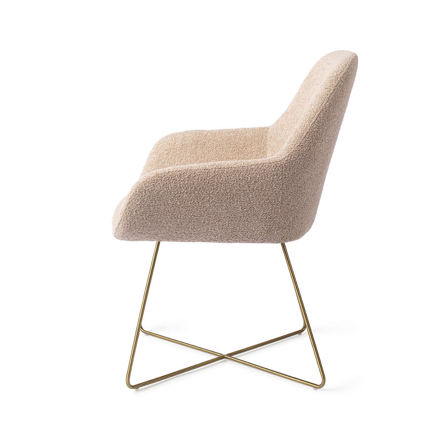 Kushi Flax Relax Eetkamerstoel Cross Gold