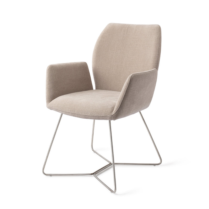 Misaki Sand Strand Eetkamerstoel Beehive Steel