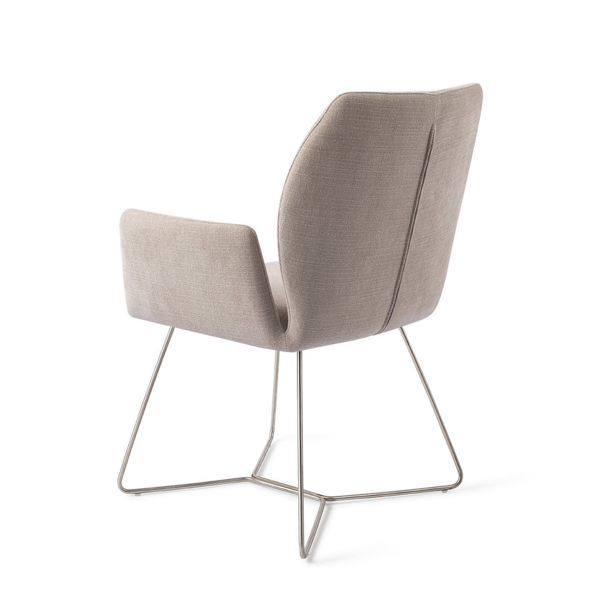 Misaki Sand Strand Eetkamerstoel Beehive Steel