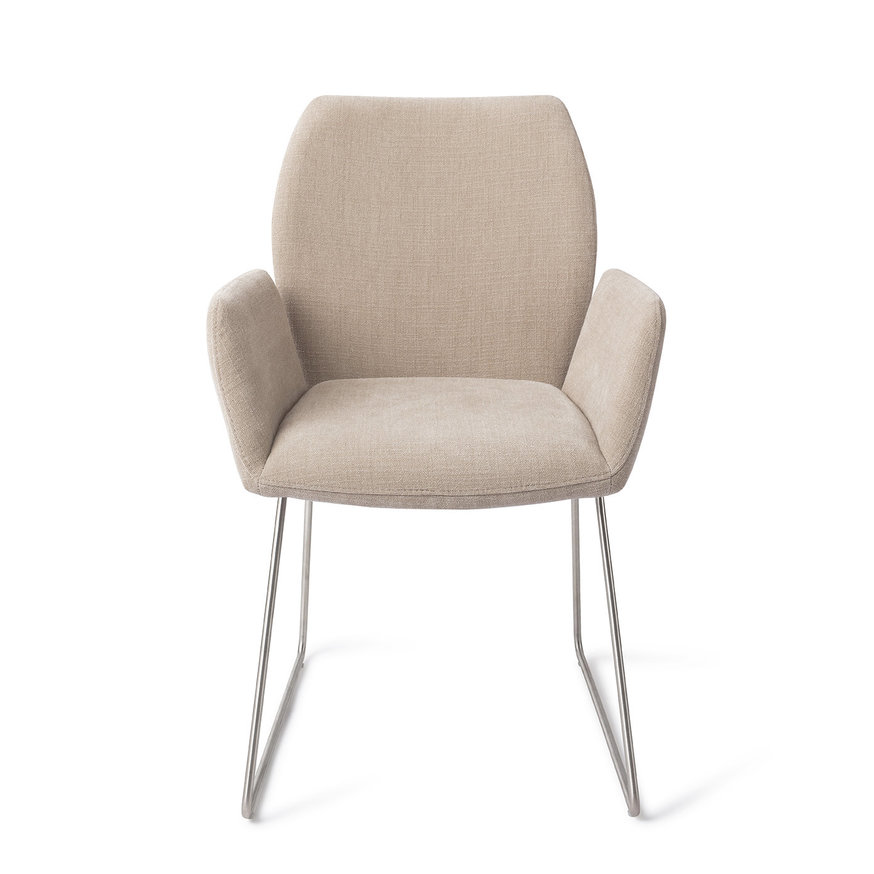 Misaki Sand Strand Eetkamerstoel Slide Steel