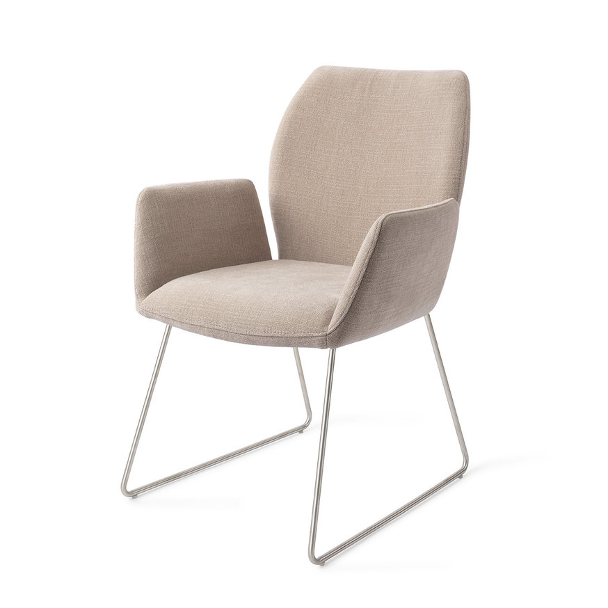 Misaki Sand Strand Eetkamerstoel Slide Steel