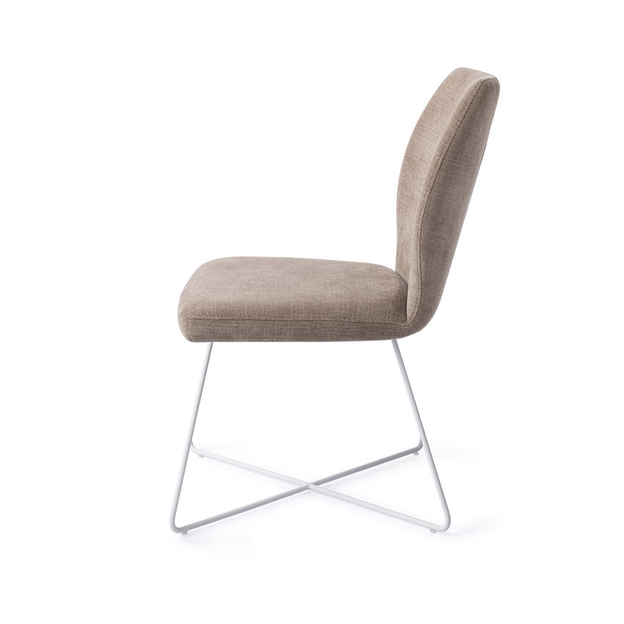 Ikata Mocha Mist Eetkamerstoel Cross White