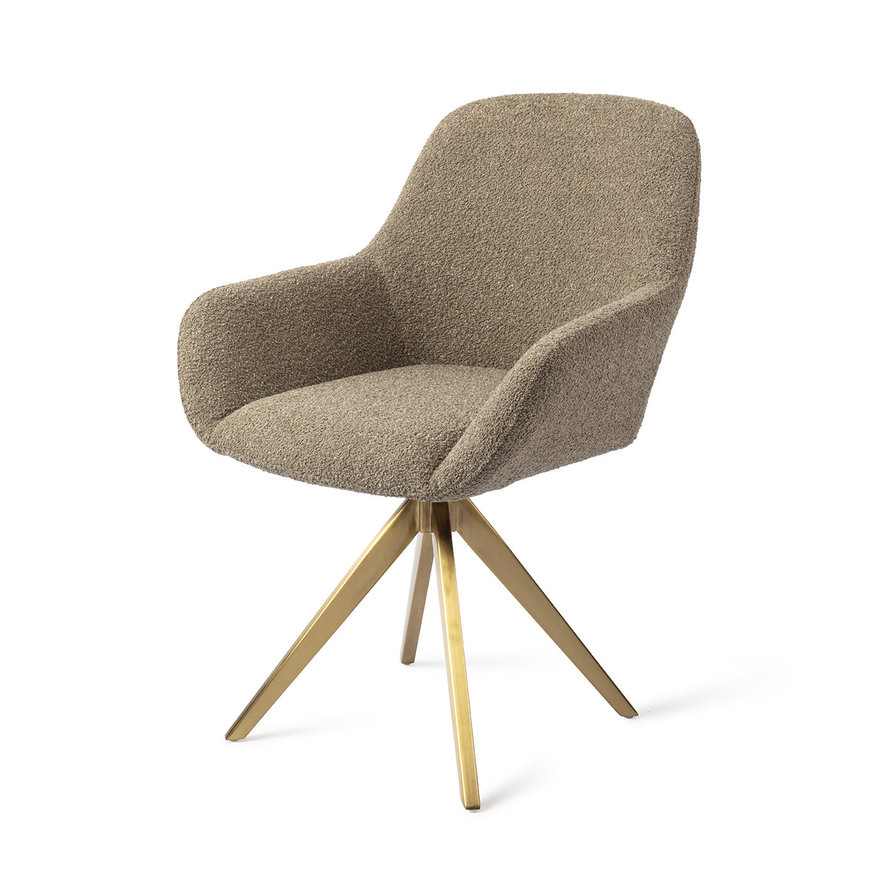 Kushi Moss Meadow Eetkamerstoel Turn Gold