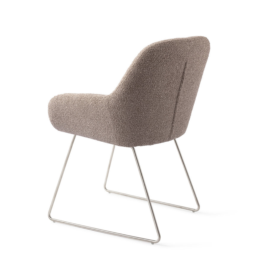 Kushi Stone Haze Eetkamerstoel Slide Steel