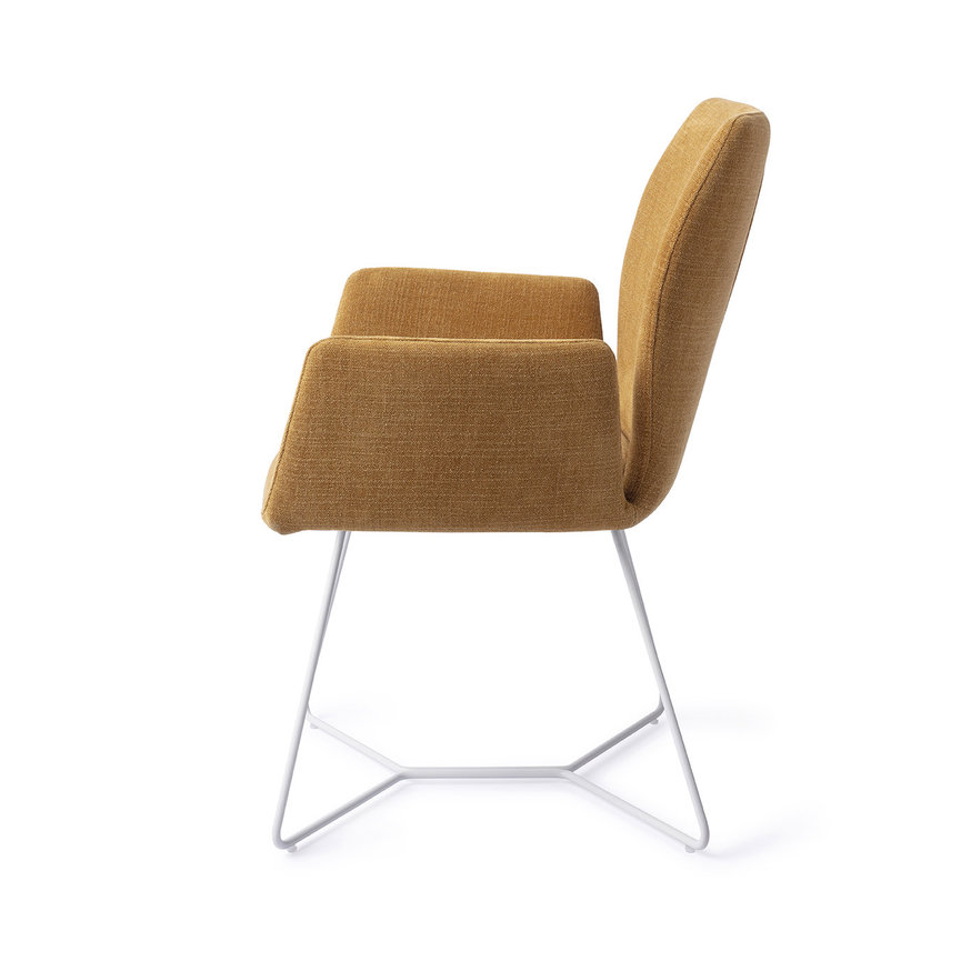 Misaki Honey Harvest Eetkamerstoel Beehive White