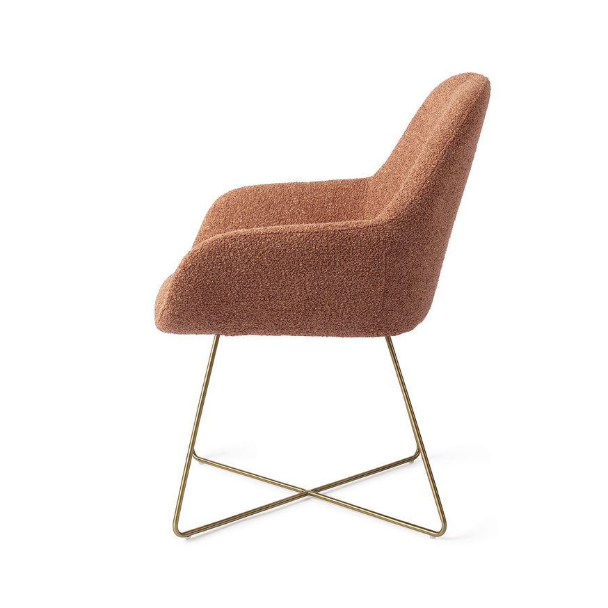 Kushi Amber Autumn Eetkamerstoel Cross Gold