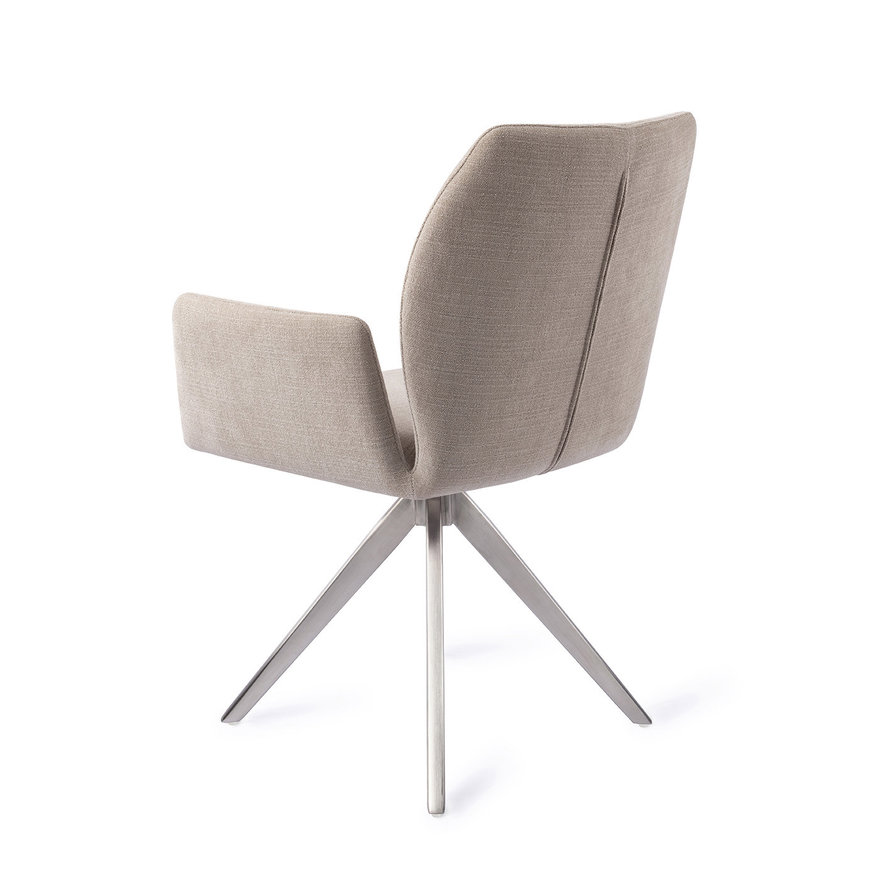 Misaki Sand Strand Eetkamerstoel Turn Steel