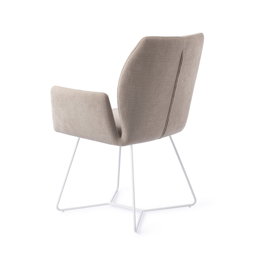 Misaki Sand Strand Eetkamerstoel Beehive White