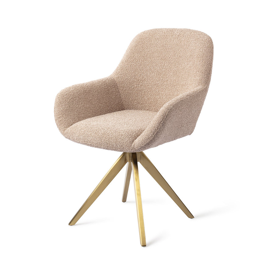 Kushi Flax Relax Eetkamerstoel Turn Gold
