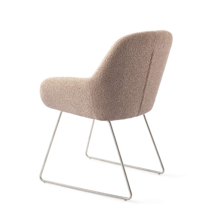 Kushi Flax Relax Eetkamerstoel Slide Steel