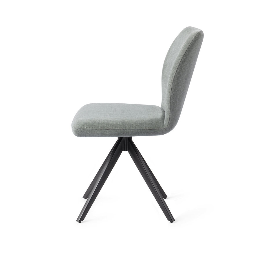 Ikata Breezy Blue Eetkamerstoel Turn Black