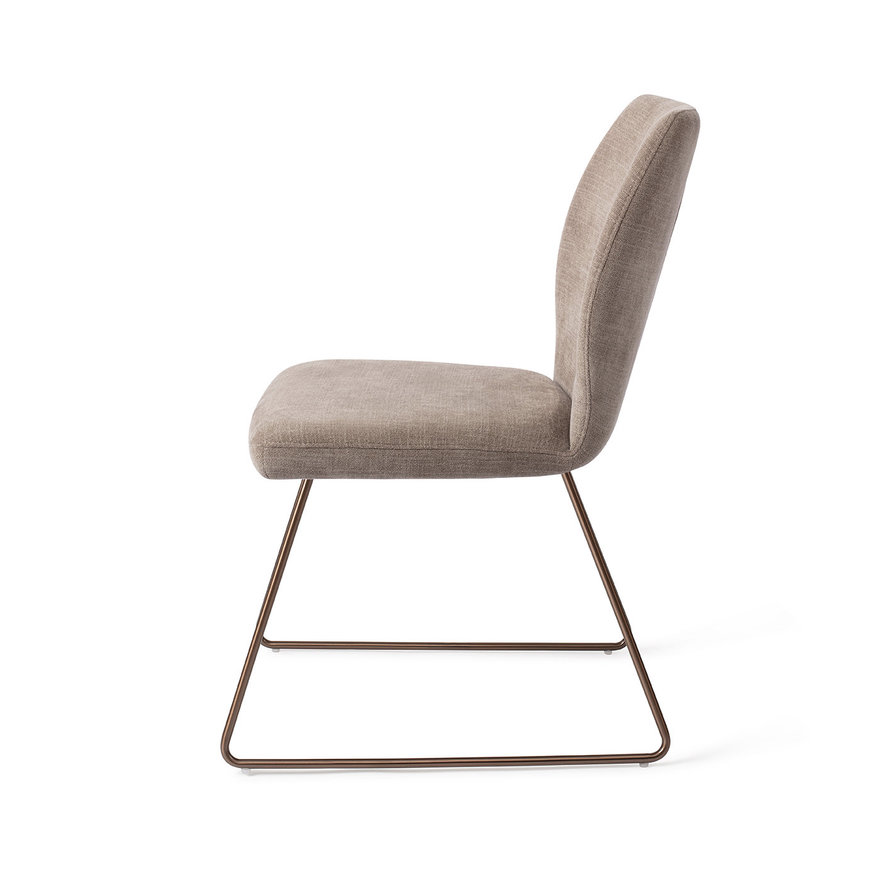 Ikata Mocha Mist Eetkamerstoel Slide Rose