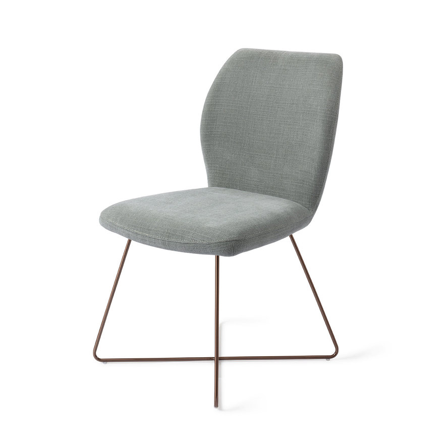 Ikata Breezy Blue Eetkamerstoel Cross Rose