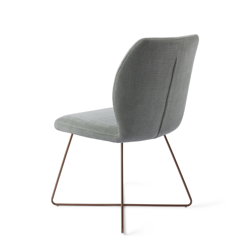 Ikata Breezy Blue Eetkamerstoel Cross Rose