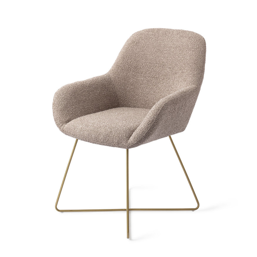 Kushi Stone Haze Eetkamerstoel Cross Gold
